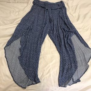 American Rag asymmetrical leg wrap style pants
